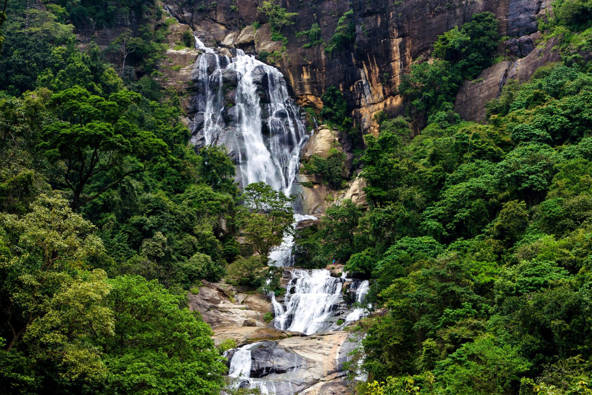 Ravana Falls waterfall in Ella
