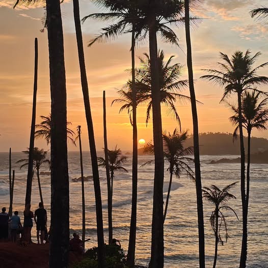 Sunset view from Coconut Tree Hill in Mirissa
