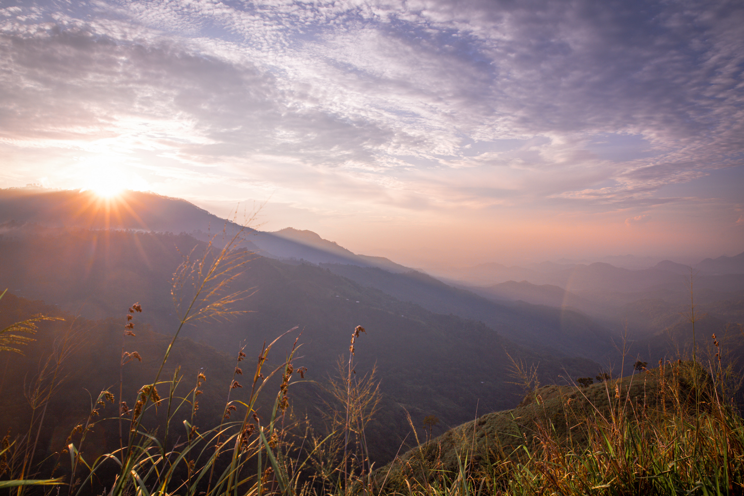 View from Little Adam's Peak at sunrise