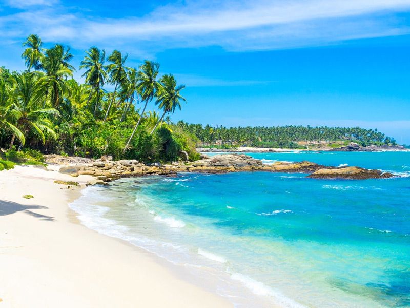 Golden sands of Bentota Beach