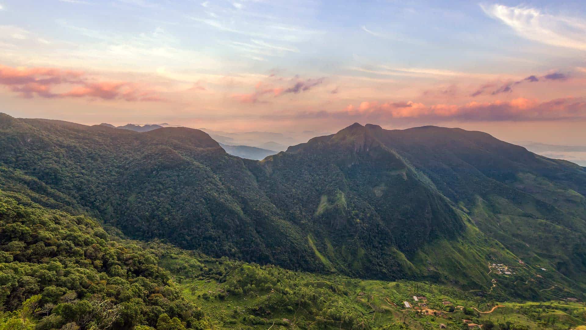 View from World's End at Horton Plains